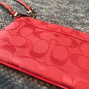 Pink Coach Wristlet